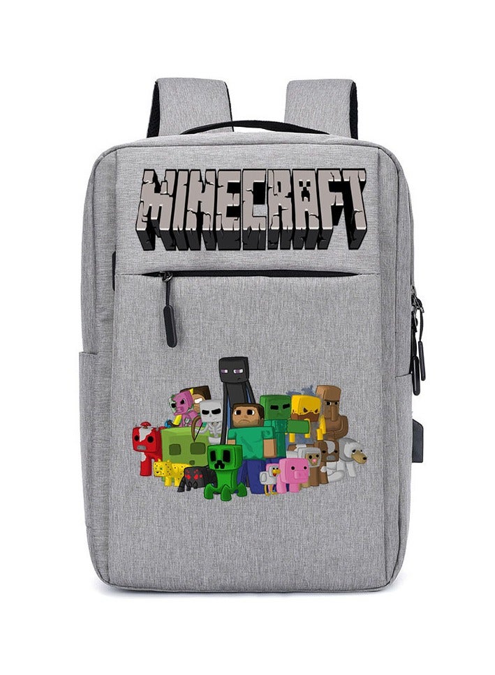 ماين كرافت المدرسية أوسب قابلة للشحن على ظهره سعة كبيرة طالب المدرسية الترفيه على ظهره الكرتون دفتر