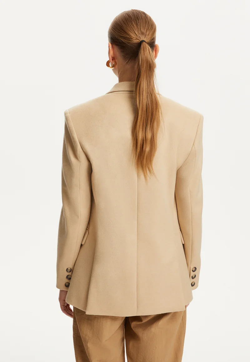 Nocturne  Shoulder Pad Cashmere Blazer for Women | Best Price UAE