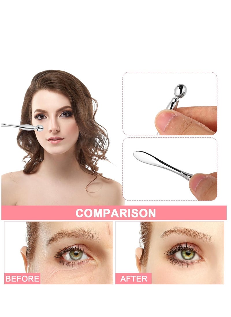 Generic - Reusable Eye Patch, Silicone Anti-Wrinkle Patches Under Eye Mask Fills Fine Lines and Wrinkles with Metal Eye Cream Applicator and Tin Case (Black) - Image 1