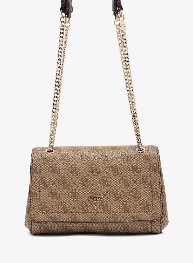 Guess  Noelle Ii Convertible Flap Shoulder Bag for Women | Best Price UAE