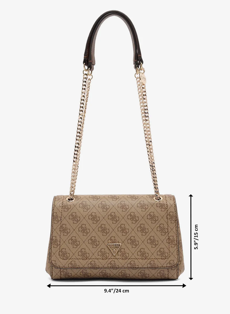 Guess  Noelle Ii Convertible Flap Shoulder Bag for Women | Best Price UAE