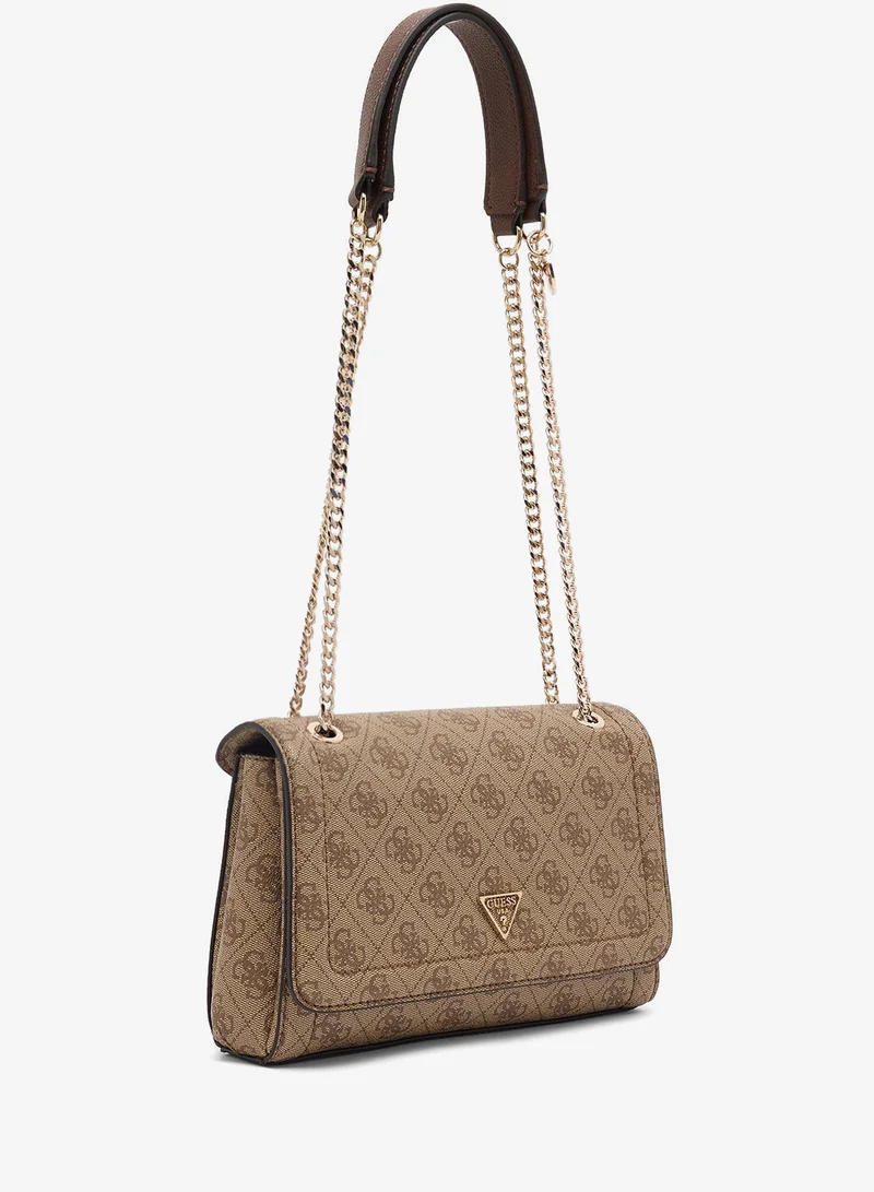 Guess  Noelle Ii Convertible Flap Shoulder Bag for Women | Best Price UAE