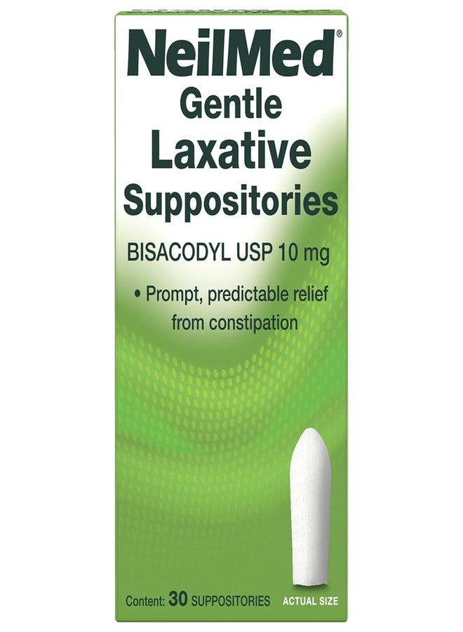 NeilMed Gentle Laxative Suppositories Bisacodyl USP 10mg - Prompt, Predictable Relief from Constipation, Works in 15 Minutes to 1 Hour - 30 Count - Image 2