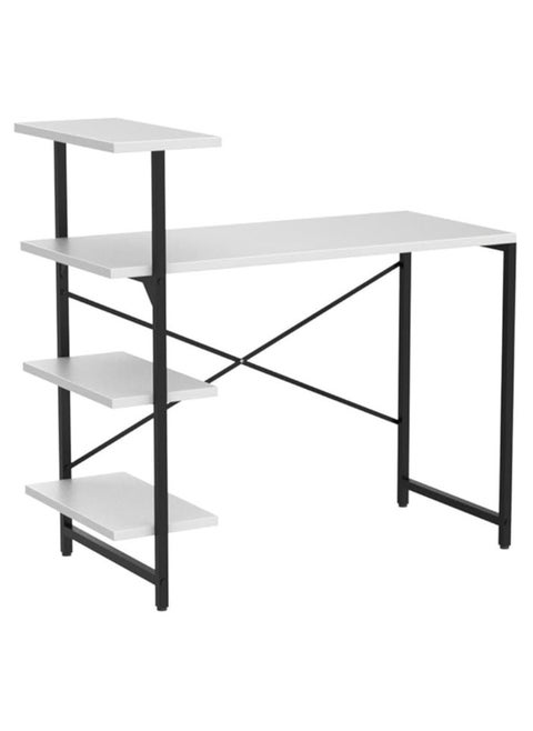 Home Office Writing Computer Desk with Bookshelf Modern Simple Study Table
