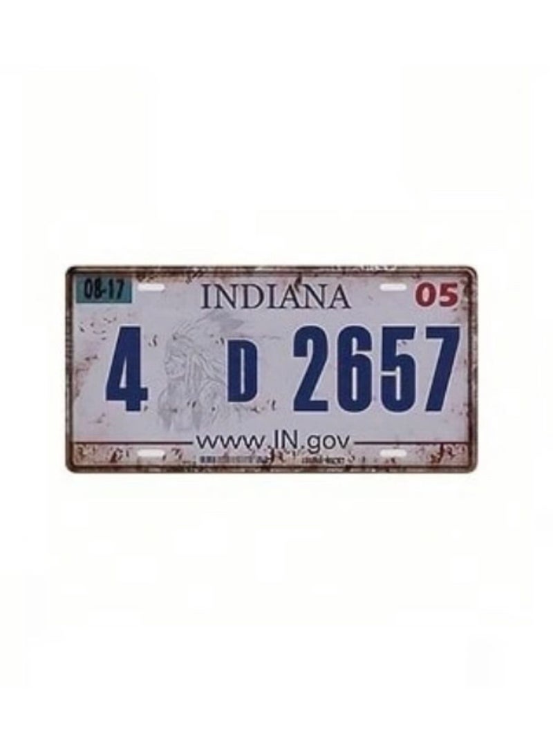 Generic Classic design car metal license plate for decoration  - Image 1