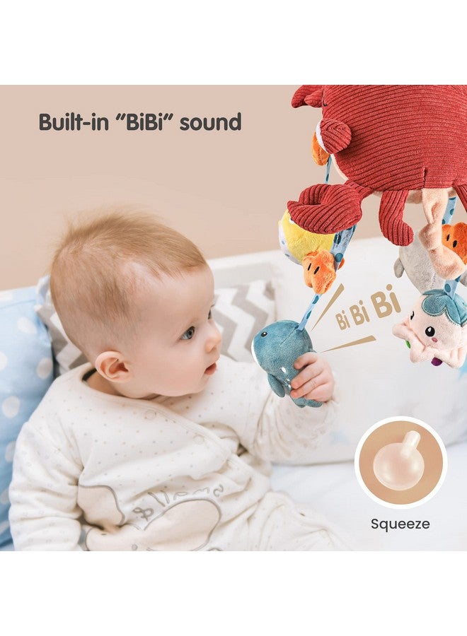 TUMAMA Baby Toys For 0 3 6 9 To 12 Months Activity Plush Animal Stroller And Hanging Toy For Baby Car Seat Crib Travel Sensory Learning Toy - Image 3