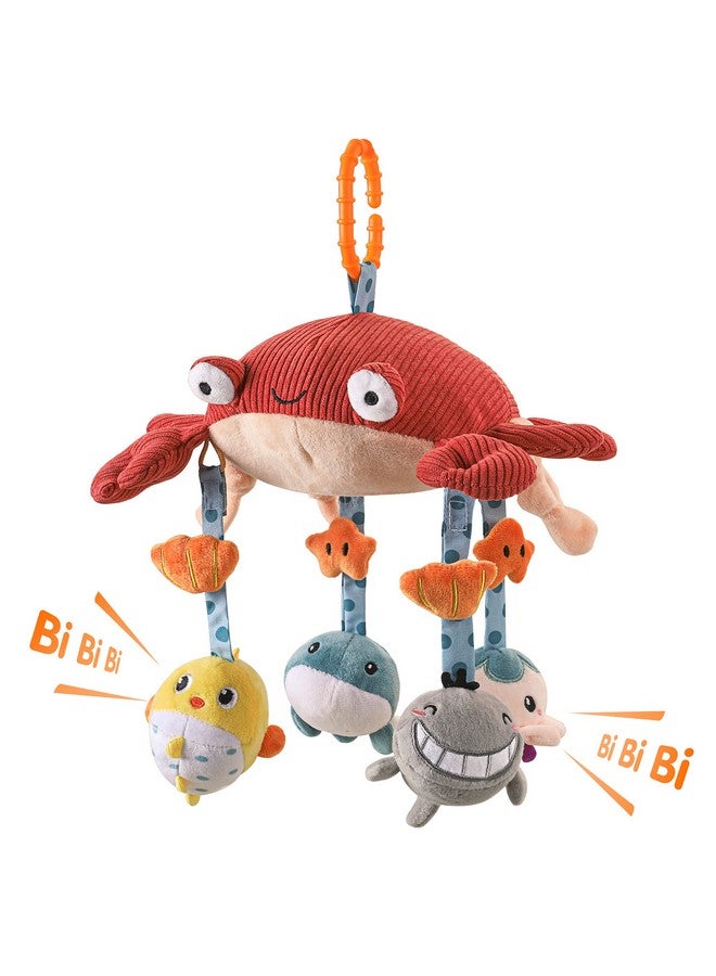 TUMAMA Baby Toys For 0 3 6 9 To 12 Months Activity Plush Animal Stroller And Hanging Toy For Baby Car Seat Crib Travel Sensory Learning Toy - Image 1