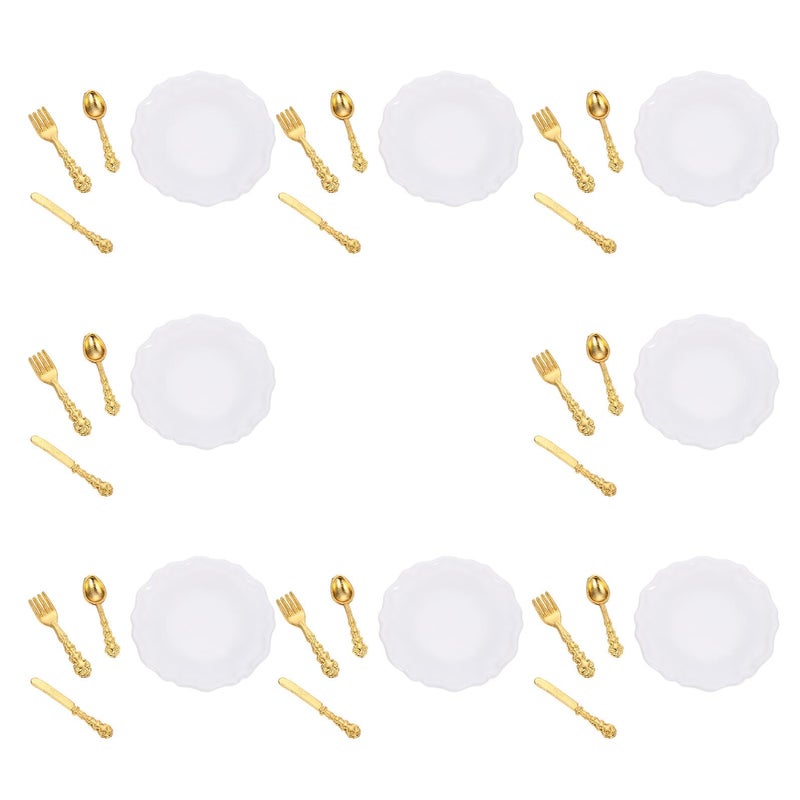 8 Sets Miniature Dollhouse Accessories for Safe Home Decorations - Image 2