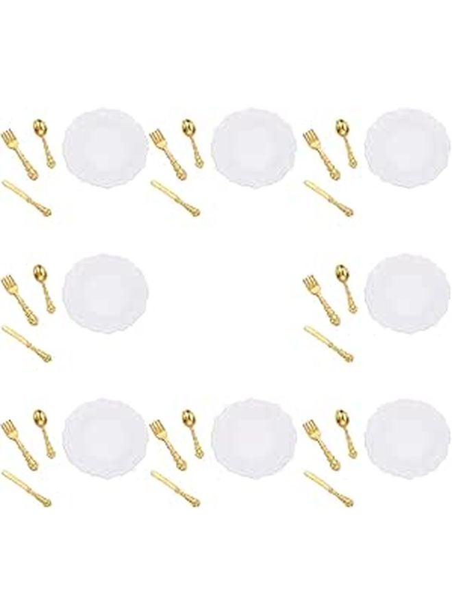 8 Sets Miniature Dollhouse Accessories for Safe Home Decorations - Image 1