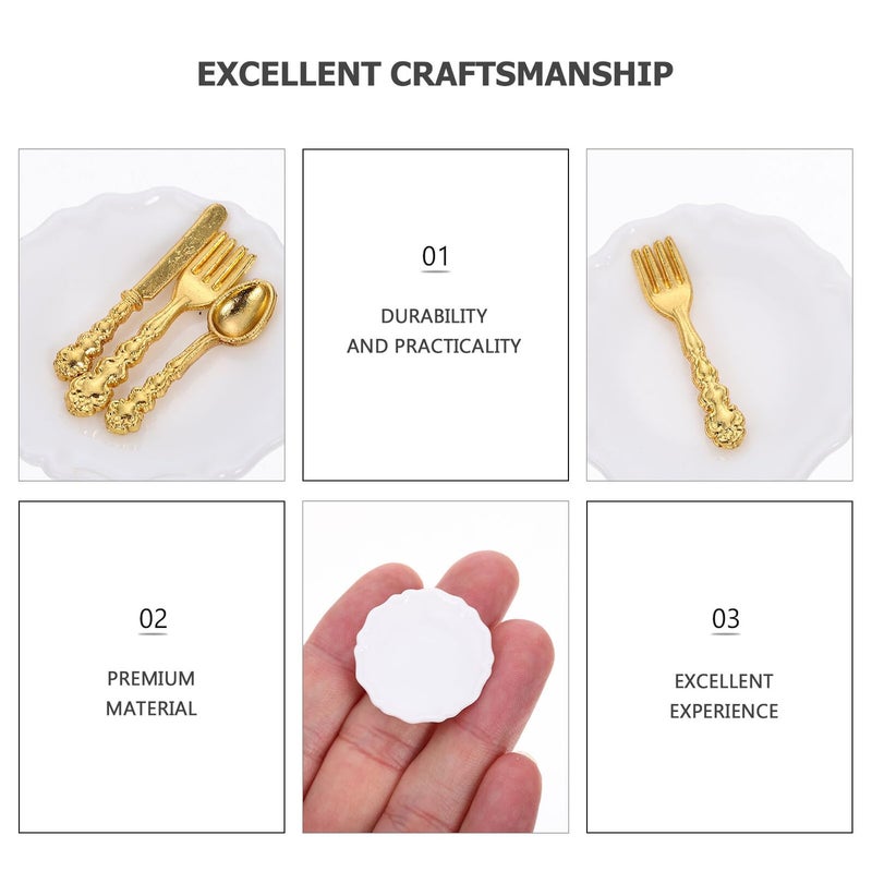 8 Sets Miniature Dollhouse Accessories for Safe Home Decorations - Image 5