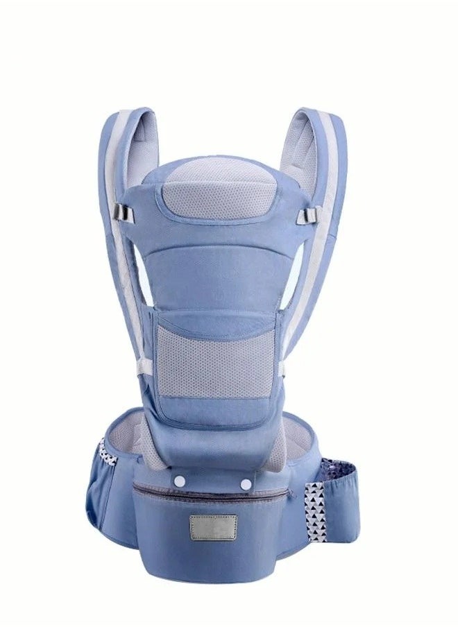 DOOKOO Ergonomic Infant Carriers with Hip Seat Waist Stool and Storage Box for Breastfeeding, Newborn to Toddler 1-48 Months Front and Back Baby Holder Carrier for Men Dad Mom  - Image 1