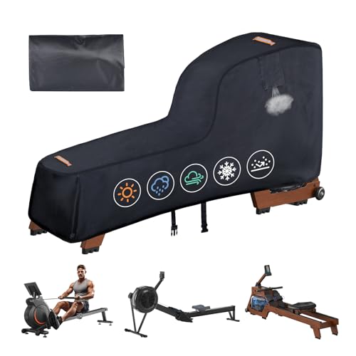 CONFUTURY Rowing Machine Cover,420D Heavy Duty Rower Outdoor Covers,Outdoor Protective Cover for Concept 2 Fitness Equipment,with Waterproof Strip,Windproof Buckle,2 Handles,Accessories Fit for Concept 2 Rower - Image 1