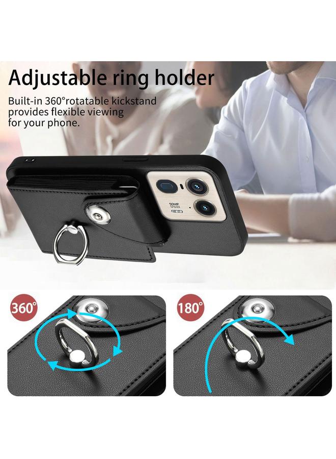 S-TOP Case For Motorola Edge 50 Ultra EU Version Organ Card Bag Ring Holder Phone Case - Image 4