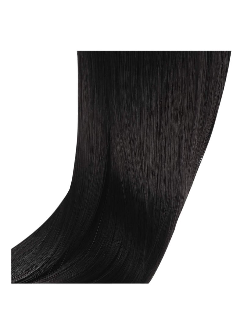 Estelle Claw Clip in Long Ponytail Extension Straight Hair for Women Jaw on ( Black)  - Image 4