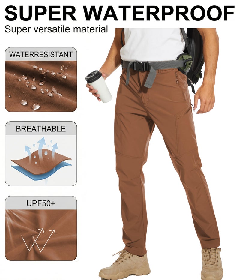Arunlluta Hiking Pants for Men, Hiking Travel Pants Water-Resistant Mens Work Pants Stretch Quick Dry Lightweight - Image 5
