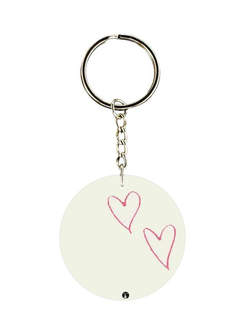 RKN Heart Printed Keychain