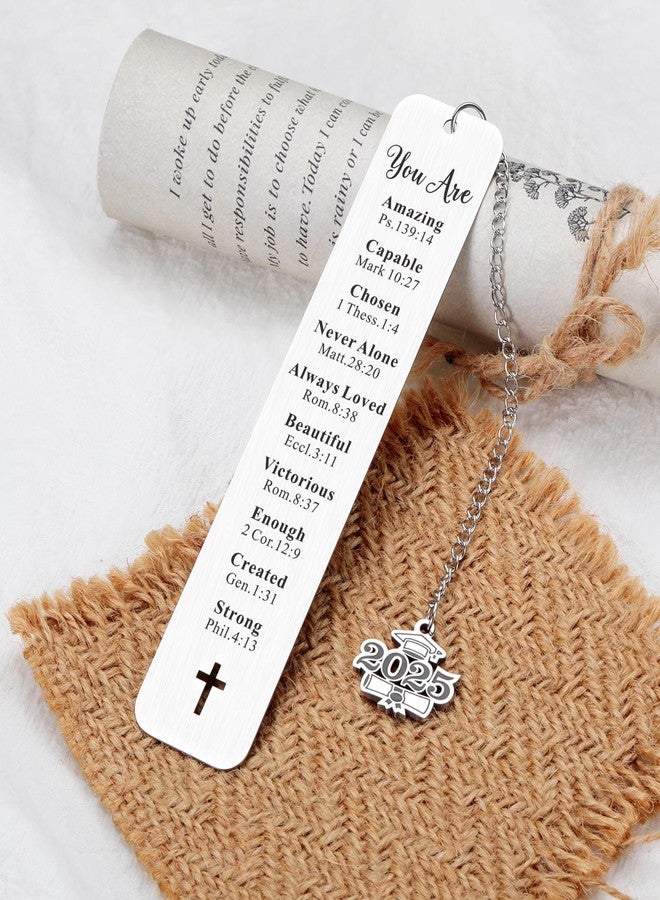 Delujouberst College Graduation Gifts for Women, Senior Night Gifts,Class of 2025 Bookmark Christian Baptism Bookmarks for Him Her Pastor Appreciation Gifts for Women Men Confirmation Bible Gift - Image 4