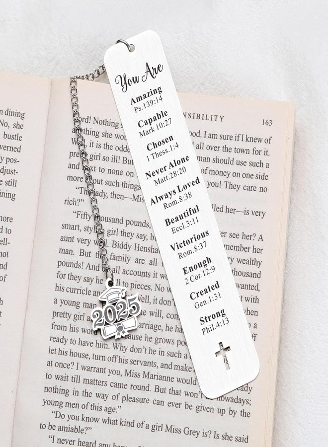 Delujouberst College Graduation Gifts for Women, Senior Night Gifts,Class of 2025 Bookmark Christian Baptism Bookmarks for Him Her Pastor Appreciation Gifts for Women Men Confirmation Bible Gift - Image 5