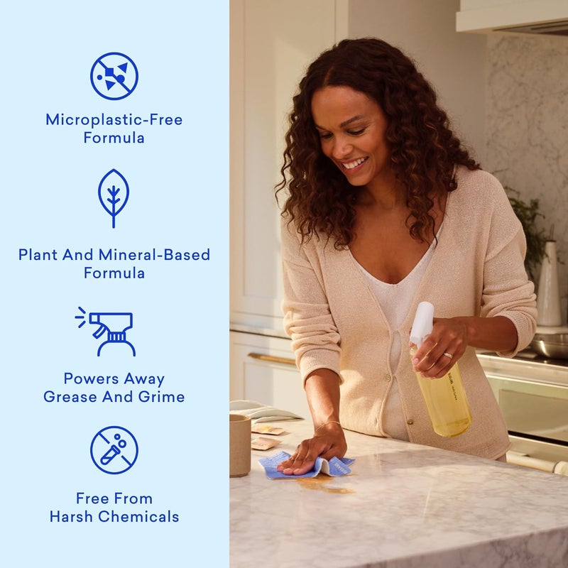 BLUELAND Multi-Surface Cleaner Refills, Fresh Lemon Scent, 4-Pack - Image 2