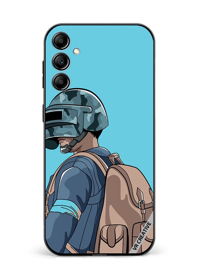 VR CREATIVE - Protective Case Cover For Samsung Galaxy A54 Helmet And In Military Uniform Design Multicolour - Image 1