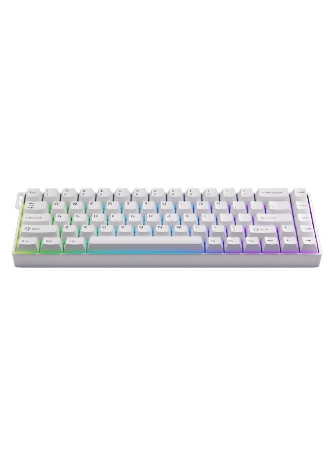 A-jazz AK680 V2 HE 60% Gaming Keyboard, Hall-effect magnetic switches, magnetic switches with hot-swap support, quick-trigger mode with adjustable trigger speed, 8000 Hz polling rate, RGB mini keyboard, 60% compact design, suitable for PC, esports, - Image 3