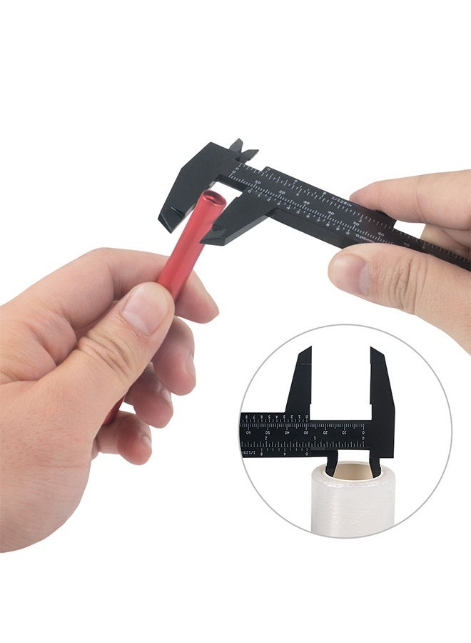 2Pcs Caliper Eyebrow Measurement Scale Slide Gauge Ruler Black, Accurate Measurement of Items, Suitable for Home, Laboratory, Teaching - Image 5