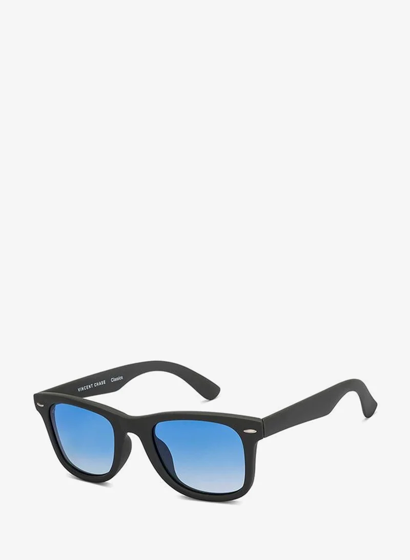 VINCENT CHASE Full Rim Square Classics Branded Latest And Stylish Sunglasses Polarized And 100% UV Protected Unisex Large VC S16746