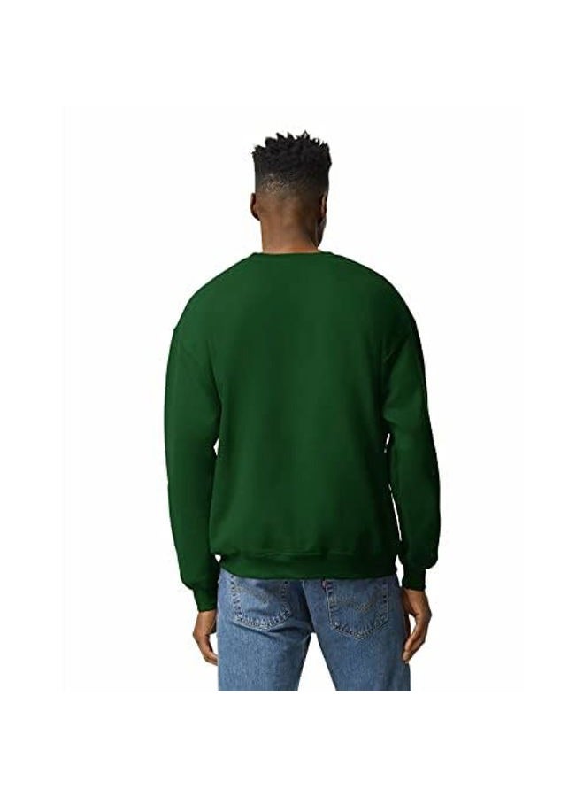 Gildan Adult Fleece Crewneck Sweatshirt, Style G18000, Forest Green, XXL - Image 4