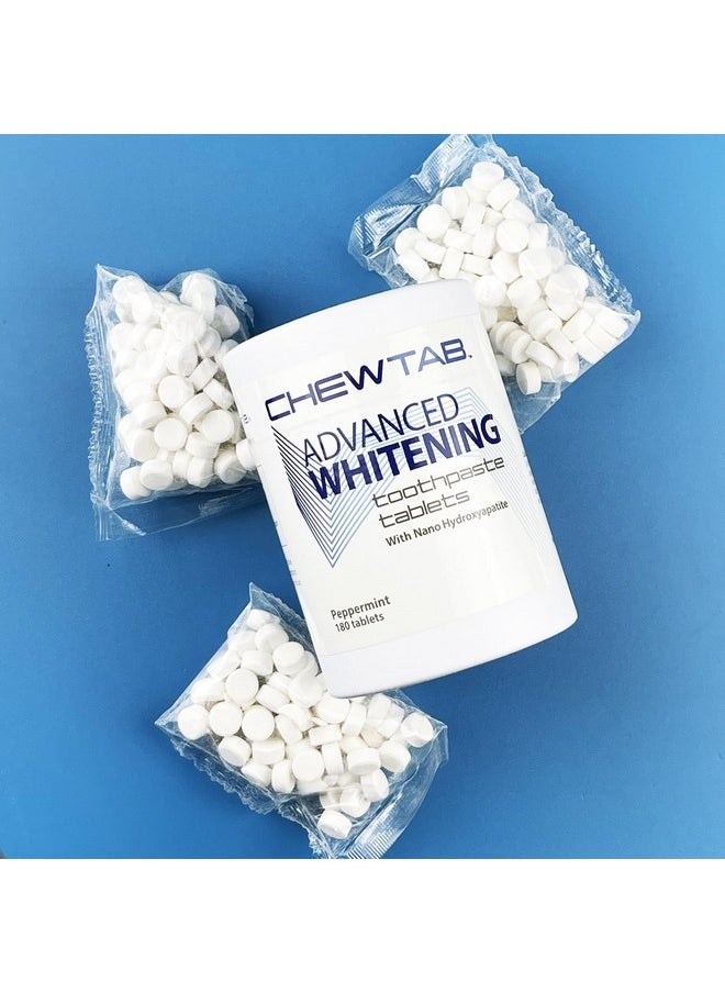 WELdental Weldental Chewtab Advanced Whitening Toothpaste Tablets with Nano-Hydroxyapatite 180 Count Refill (Peppermint)  - Image 5