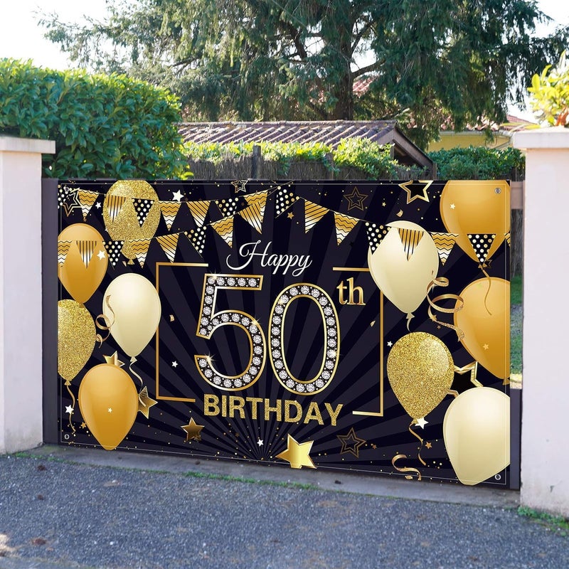 BPA Happy 50th Birthday Backdrop Banner - Image 4