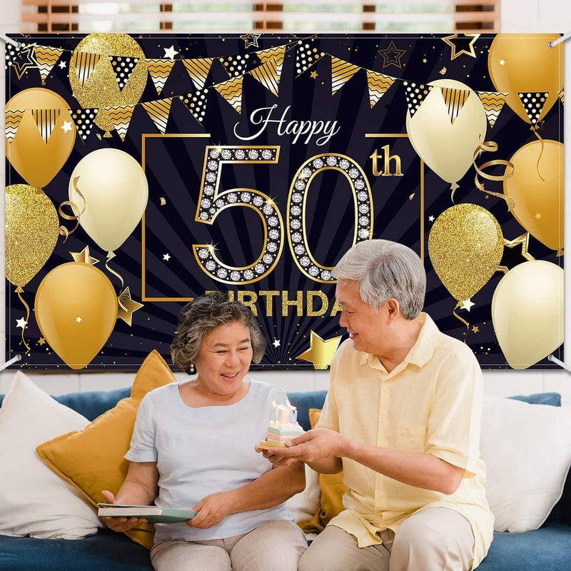 BPA Happy 50th Birthday Backdrop Banner - Image 5