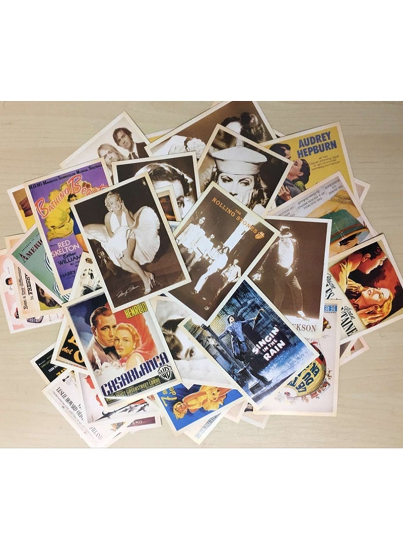 Peachjoy 32 pcs Collectible Vintage Ads and Movie Poster Postcards Bulk Pack for Worth Collecting - Image 4