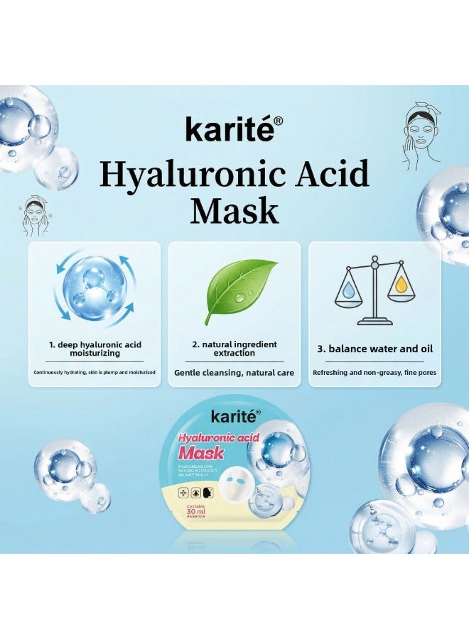 KARITE Karité Hyaluronic Acid Hydrating Mask (12pcs Set) - Image 2