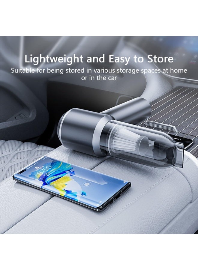 15kPa Cordless Car Vacuum Cleaner Handheld Mini Vacuum with Brushless Motor 3 Adjustable Suction Levels 35-Min Runtime Type-C Charging Ultra-Light 450g for Car Home Office - Image 4