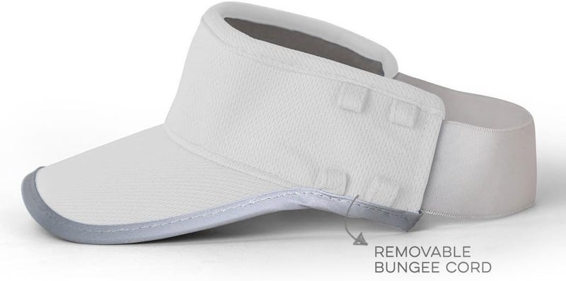 Gone For a Run Ultralight Sports Visor with RunTechnology - White - Image 5