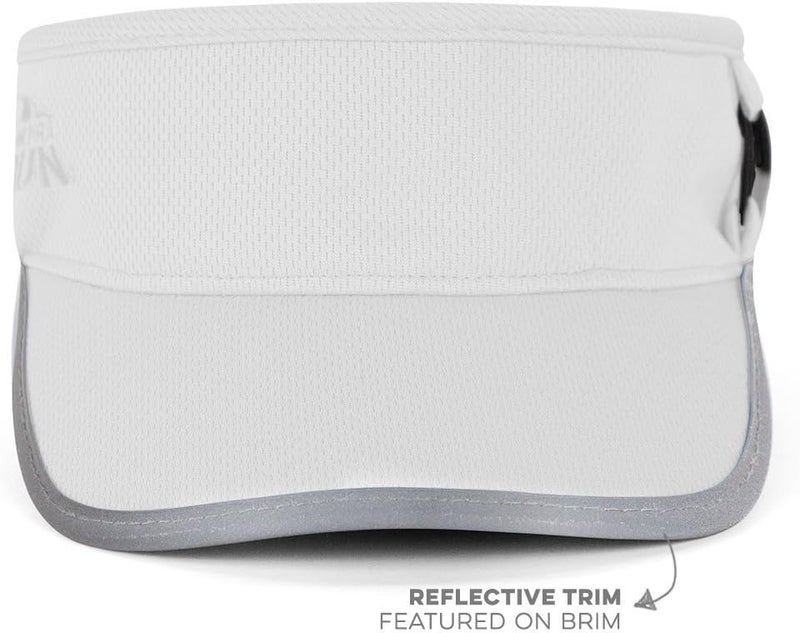 Gone For a Run Ultralight Sports Visor with RunTechnology - White - Image 2