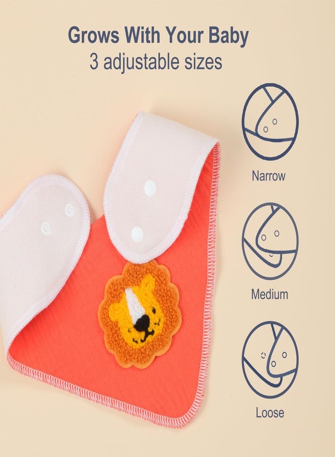 Benoxine Muslin Baby Bibs 12 Pack, Baby Bandana Drool Bibs for Unisex Boys Girls, Soft Absorbent for Teething & Drooling - Image 3