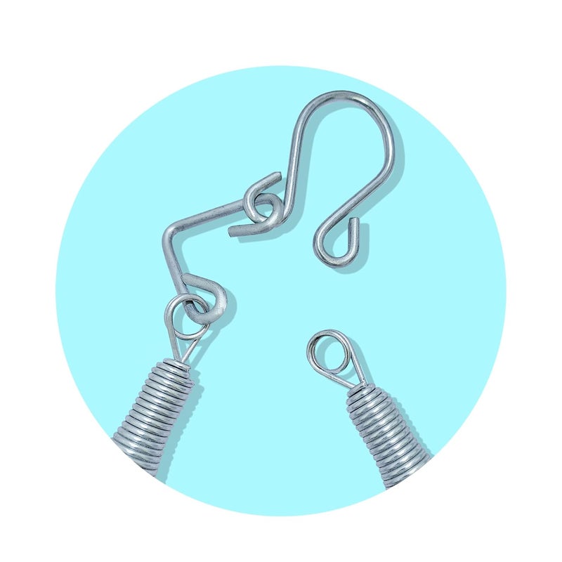 beetot Baby Cradle Spring, Jhula Spring, Capacity Upto 15 Kg, Stainless Steel, New Born Baby (Infant) Upto 2 Years Baby, Silver (White) - Image 5