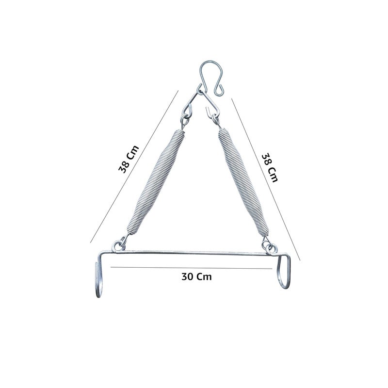 beetot Baby Cradle Spring, Jhula Spring, Capacity Upto 15 Kg, Stainless Steel, New Born Baby (Infant) Upto 2 Years Baby, Silver (White) - Image 3