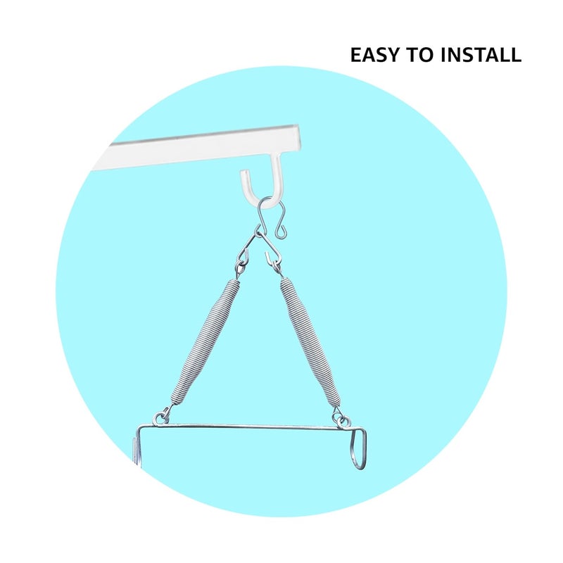 beetot Baby Cradle Spring, Jhula Spring, Capacity Upto 15 Kg, Stainless Steel, New Born Baby (Infant) Upto 2 Years Baby, Silver (White) - Image 2