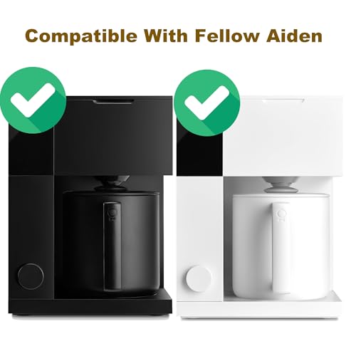Rinakou 100 Count Basket Coffee FiltersFlat Bottm Paper Filter Compatible With Fellow Aiden Coffee MakerWork With Batch Brew Filter Basket - Image 3