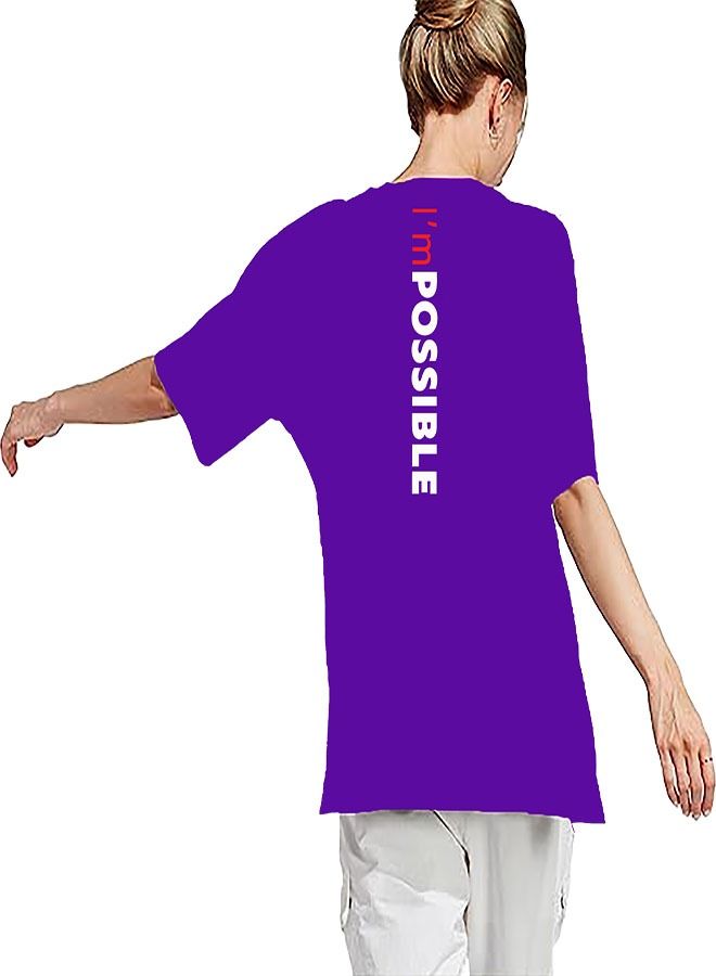 Genérico Women's Oversize T-shirt - FITNESS CENTER Printed for exercise, gym and bodybuilding 05  - Image 3