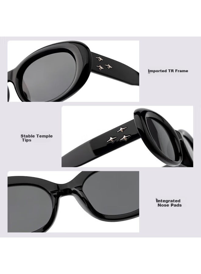 Caxman Gm Cat Eye Sungl For Men And Women, Suitable For Square And Round Faces, Narrow Frame, Uv Protection, Polarized, Slimming Effect, Premium Style Eyewear - Image 3