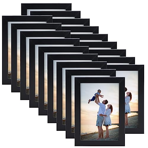 مجموعة هوكيو من 18 إطار صورة صغير أسود 35x5 للعائلة والفن خفيف الوزن مجموعة 35 بإطارات 5 للتعليق على الجدران والطاولات إطارات صور أنيقة