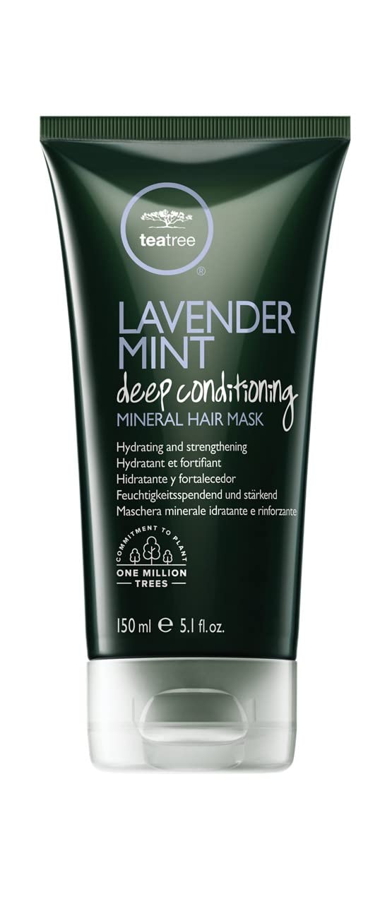 Tea Tree Lavender Mint Deep Conditioning Mineral Hair Mask Hydrates Strengthens For Coarse Dry Hair 51 fl oz