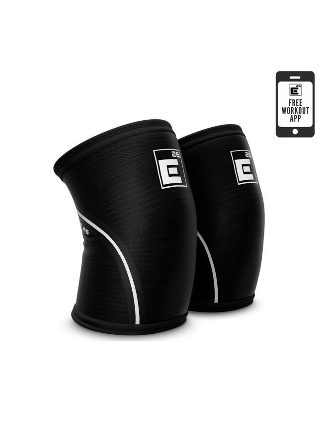 Element 26 Knee Sleeves for Weightlifting (Sold as a Pair) - 6mm Neoprene for Optimal Compression, Mobility, and Warmth - Perfect for Crossfit, Squats, Deadlifts, Olympic Lifting (Large) - Image 1