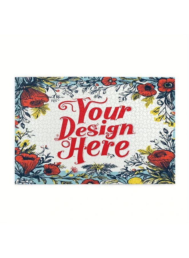 1000 PCS Customizable White Jigsaw Puzzle Personalized Photo Gift For Holidays - Image 4