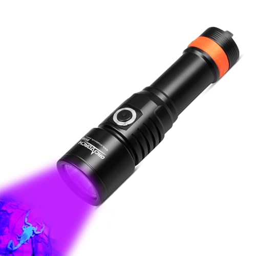 ORCATORCH D530 Scuba Dive Light 1200 Lumens Rechargeable Titanium Alloy Diving Flashlight with Waterproof IP68 Diving Flashlight 3 Lighting Modes for Underwater 150m Diving UV Light - Image 1