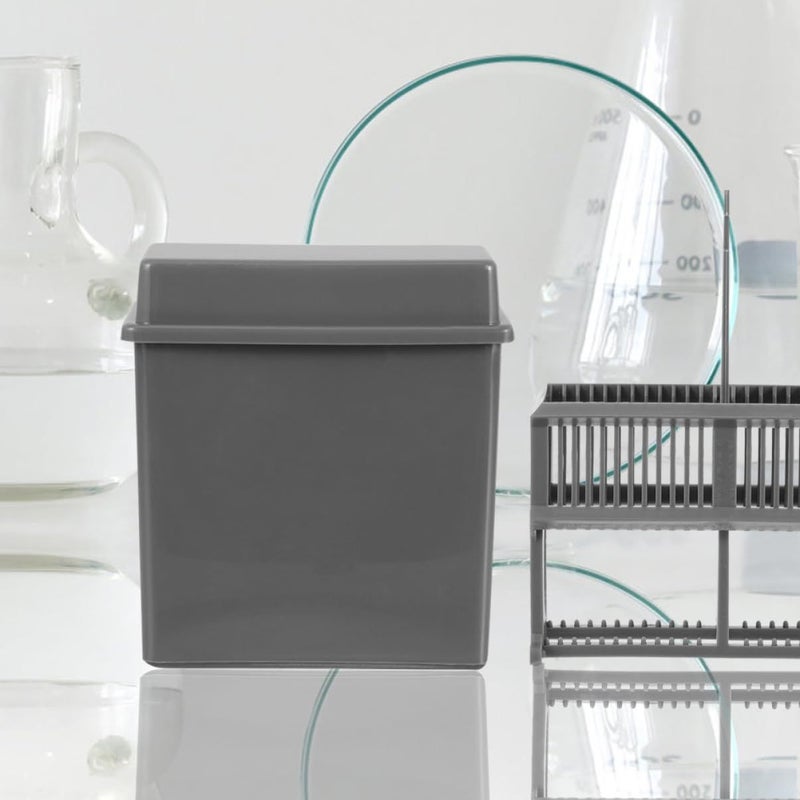 2 Sets Plastic Staining Jars and Rack for Microscope Slides Lab Use - Image 5