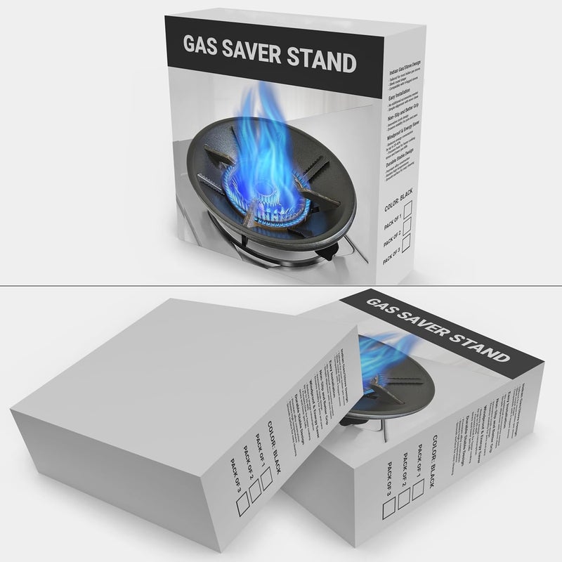 Gas Stoves Pack of 1 Gas Saver Burner Stand Gas Chula Burner Gas Saver Stand Jali Ring Fire & Windproof Energy Saving  - Image 5